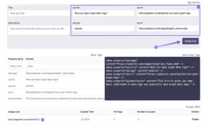 Some types of OG tags