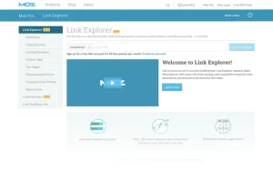 Moz Link Explorer